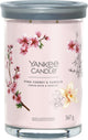 Bougie Yankee - bougie parfumée cerise vanille rose grand format - 100 heures de combustion - deux mèches