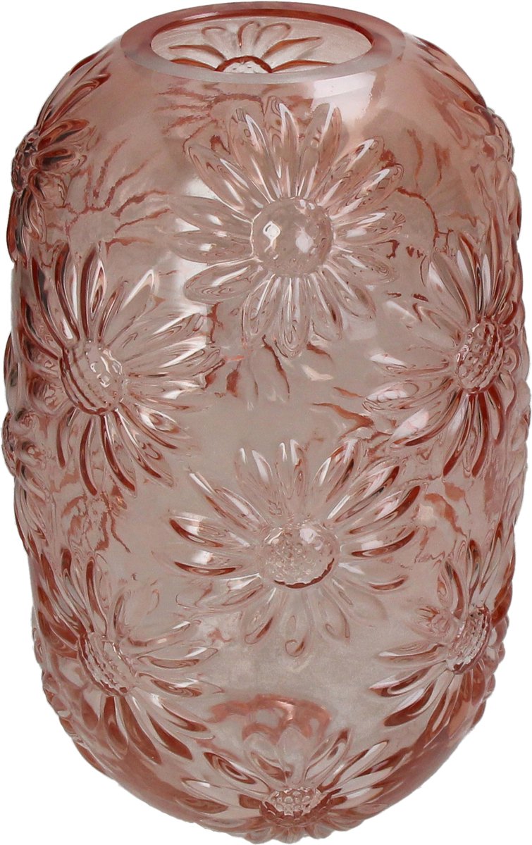 Vase collection Hd verre orange 15x15x24cm