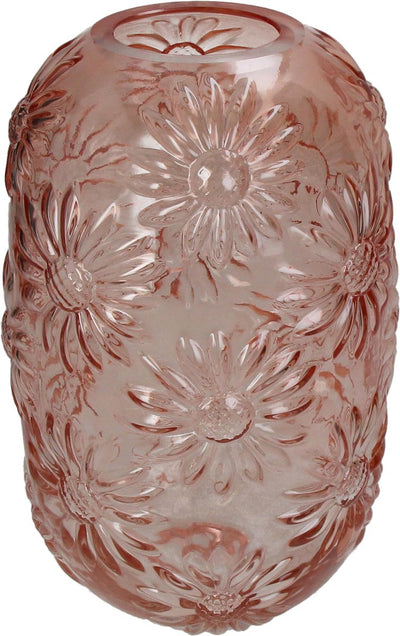 Vase collection Hd verre orange 15x15x24cm
