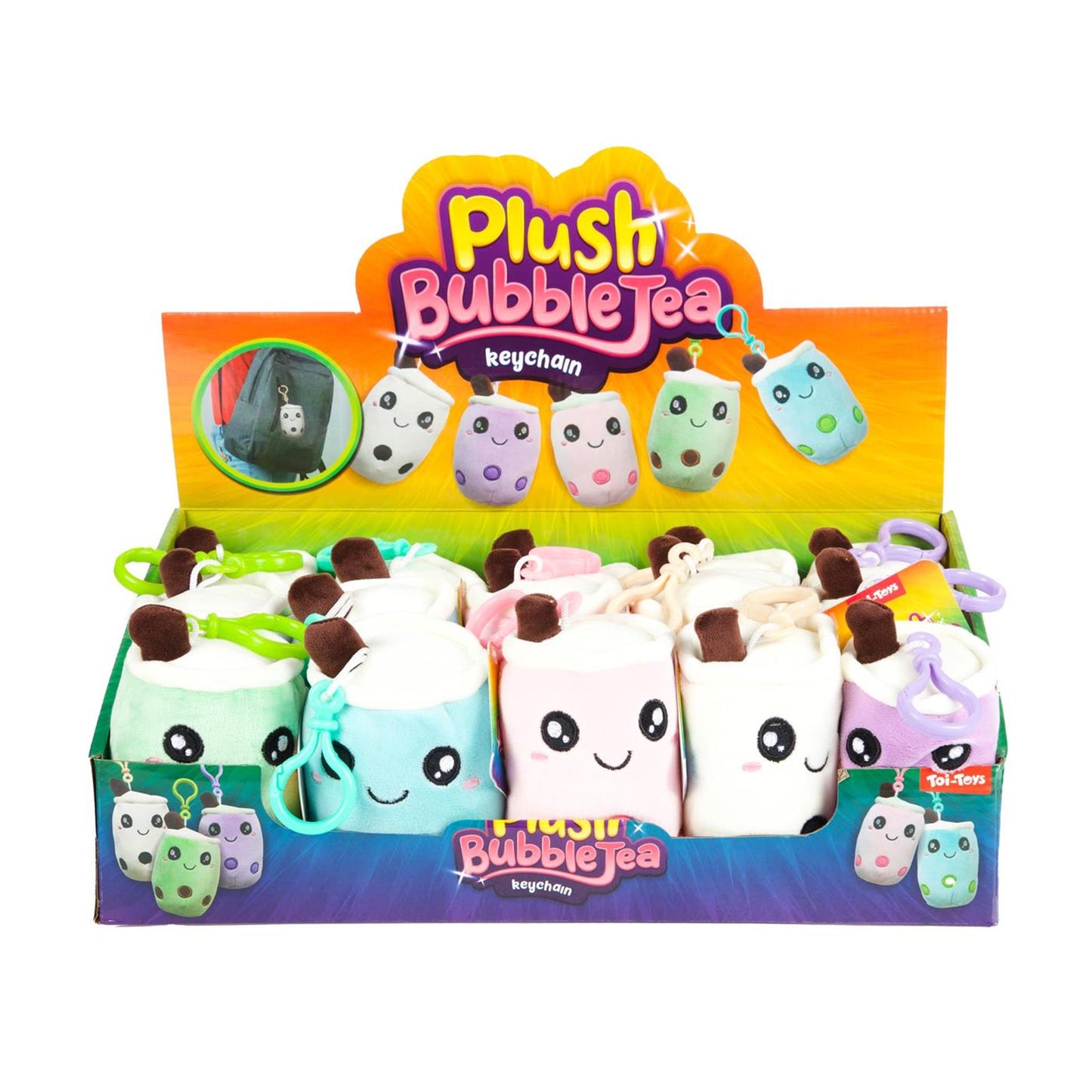 Toi-toys peluche bubble tea cuty 11cm porte-clés
