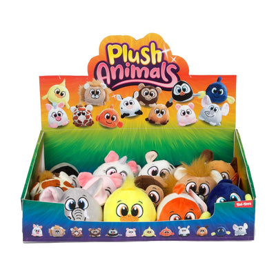Balles en peluche Animal 8 cm 12 assortiment
