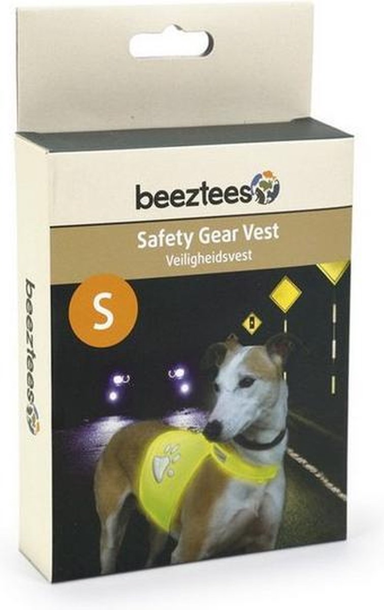 Beeztees gilet de sécurité équipement de sécurité - chien - jaune - s