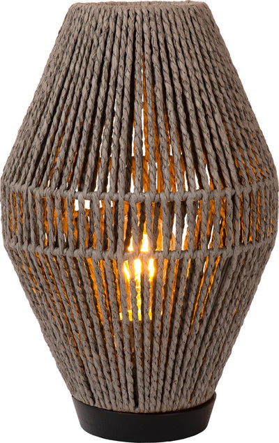 Lucide cordulle - lampe de table - 1xe27 - gris
