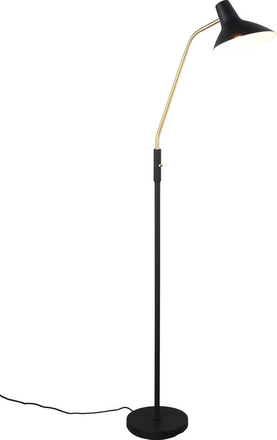Trio traveller - lampadaire - noir-or - excl. 1x e27 4 w - flexible