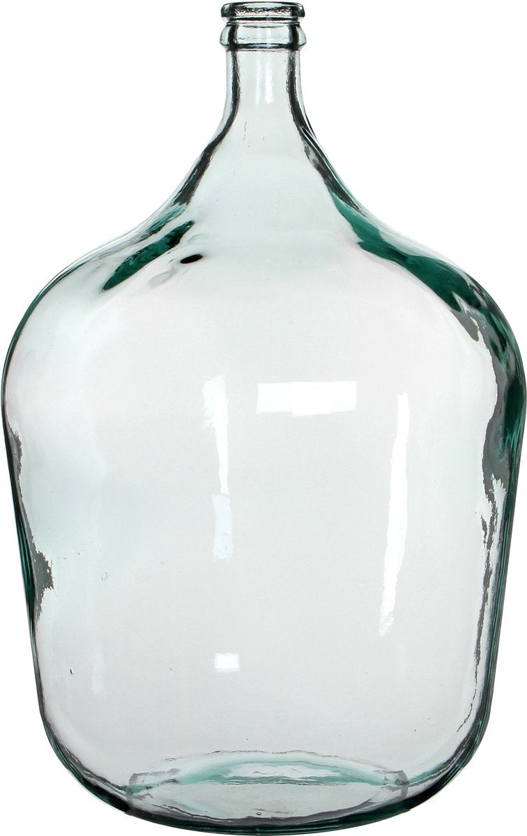 Mica decorations vase bouteille diego - 40 x 56 cm - transparent - verre recyclé - col de bouteille