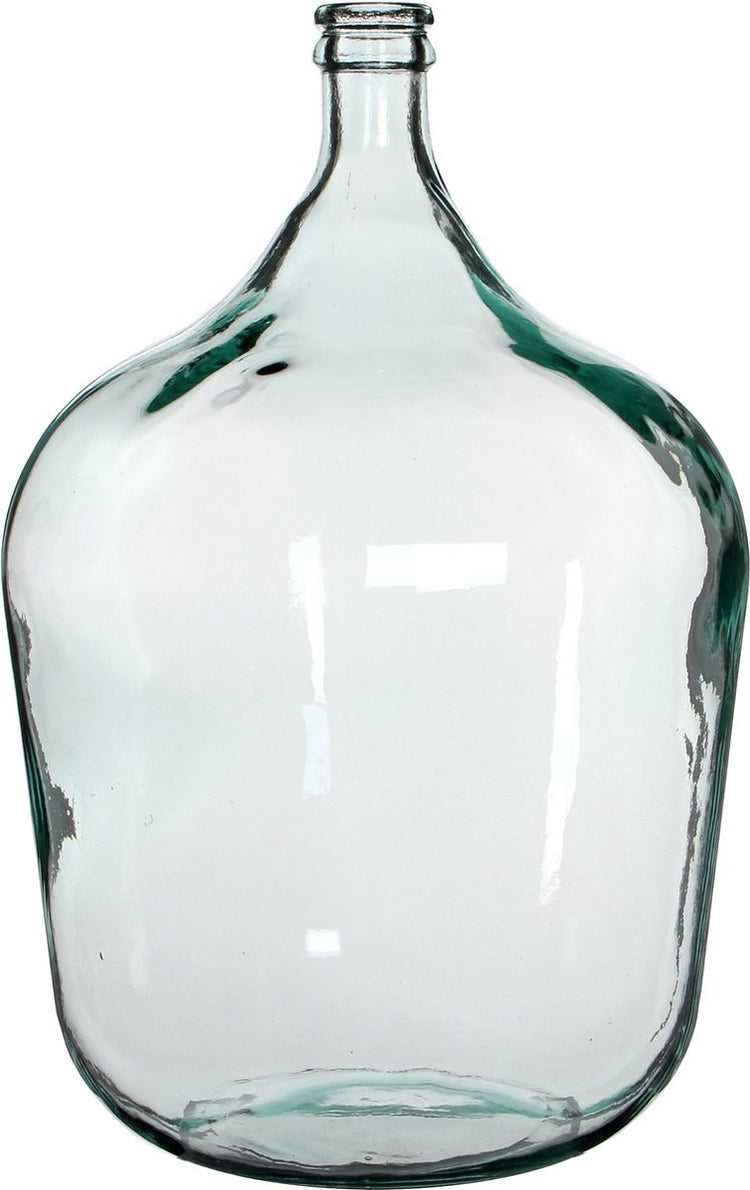 Mica decorations vase bouteille diego - 40 x 56 cm - transparent - verre recyclé - col de bouteille