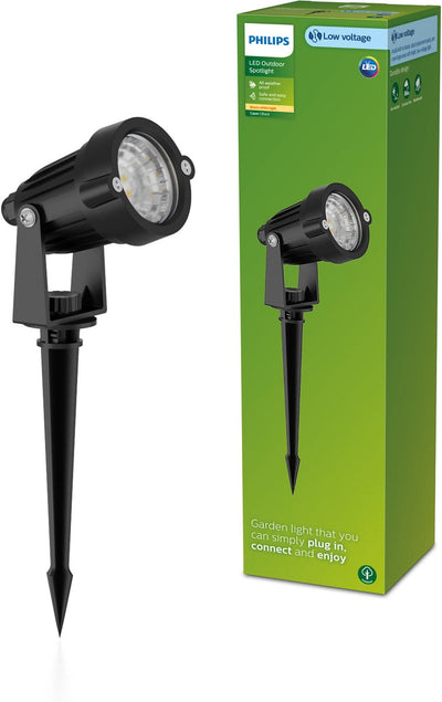 Philips LED Lampe sur pied Philips Gardenlink Caper 24V avec brochette - noir - rallonge