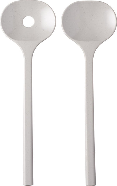 Couverts à salade Mepal bloom - 2 pièces - blanc galet - gris clair