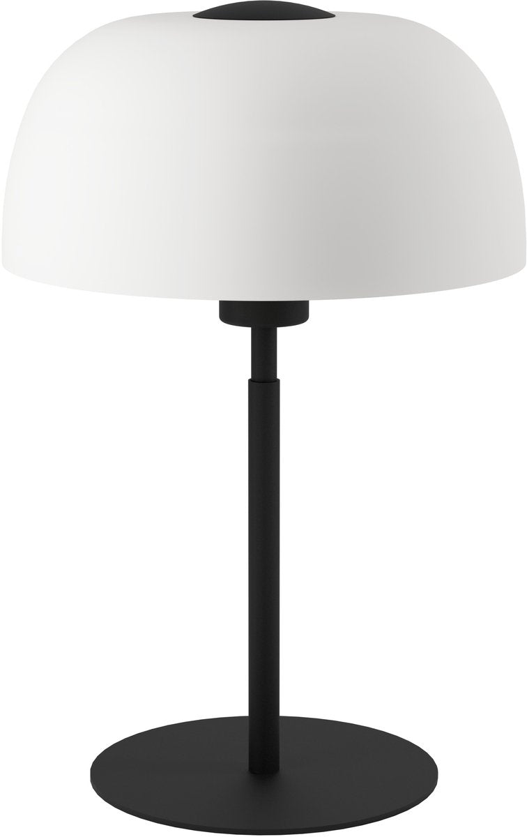 Lampe de table Eglo solo 2 - e27 - 41,5 cm - noir|blanc