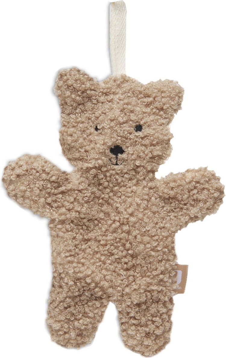 Jollein Sucette en tissu ours en peluche - biscuit - sucette peluche bébé - 100% polyester