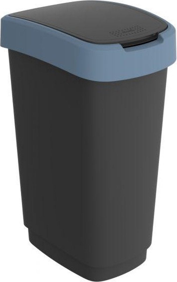 Rotho Rotho Twist Waste Bin 50L Horizon Blue Anthracite