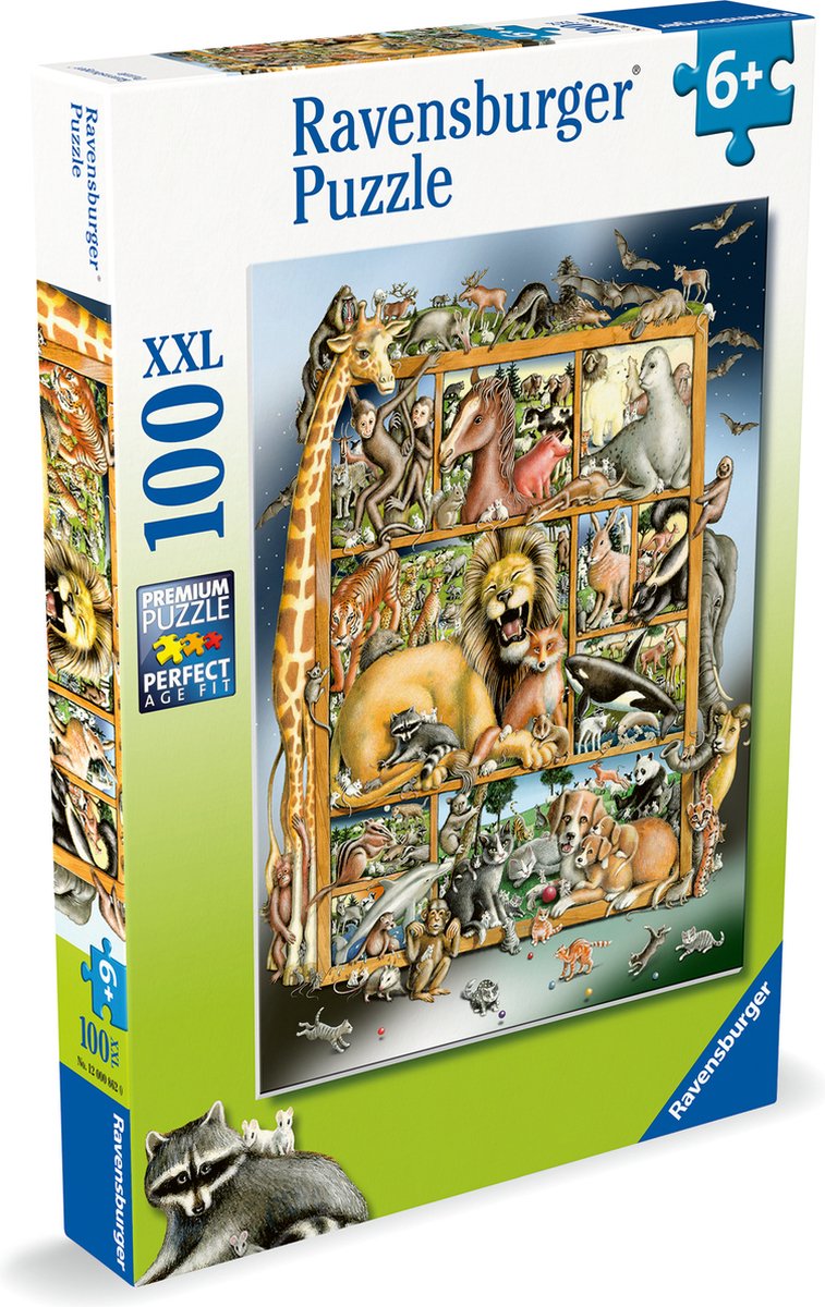Ravensburger Jigsaw Puzzle XXL Animal Collage, 100e.