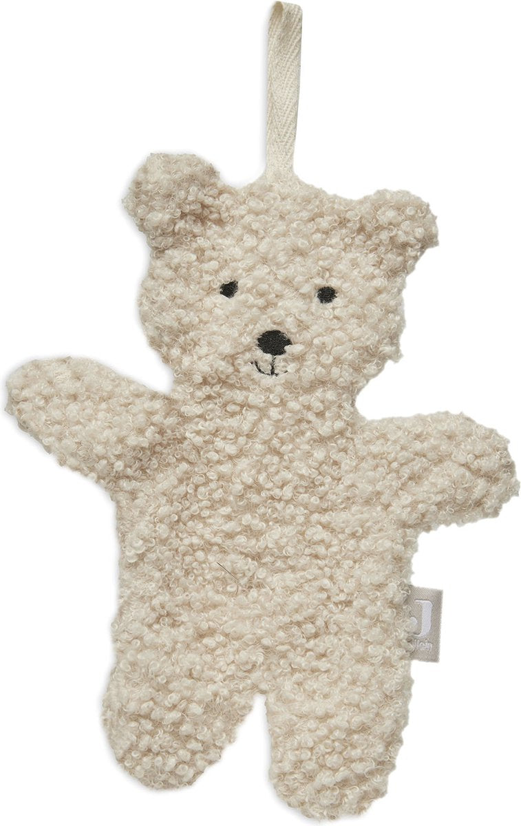 Jollein Sucette en peluche ours en peluche - Naturel - Sucette peluche bébé - 100 % polyester
