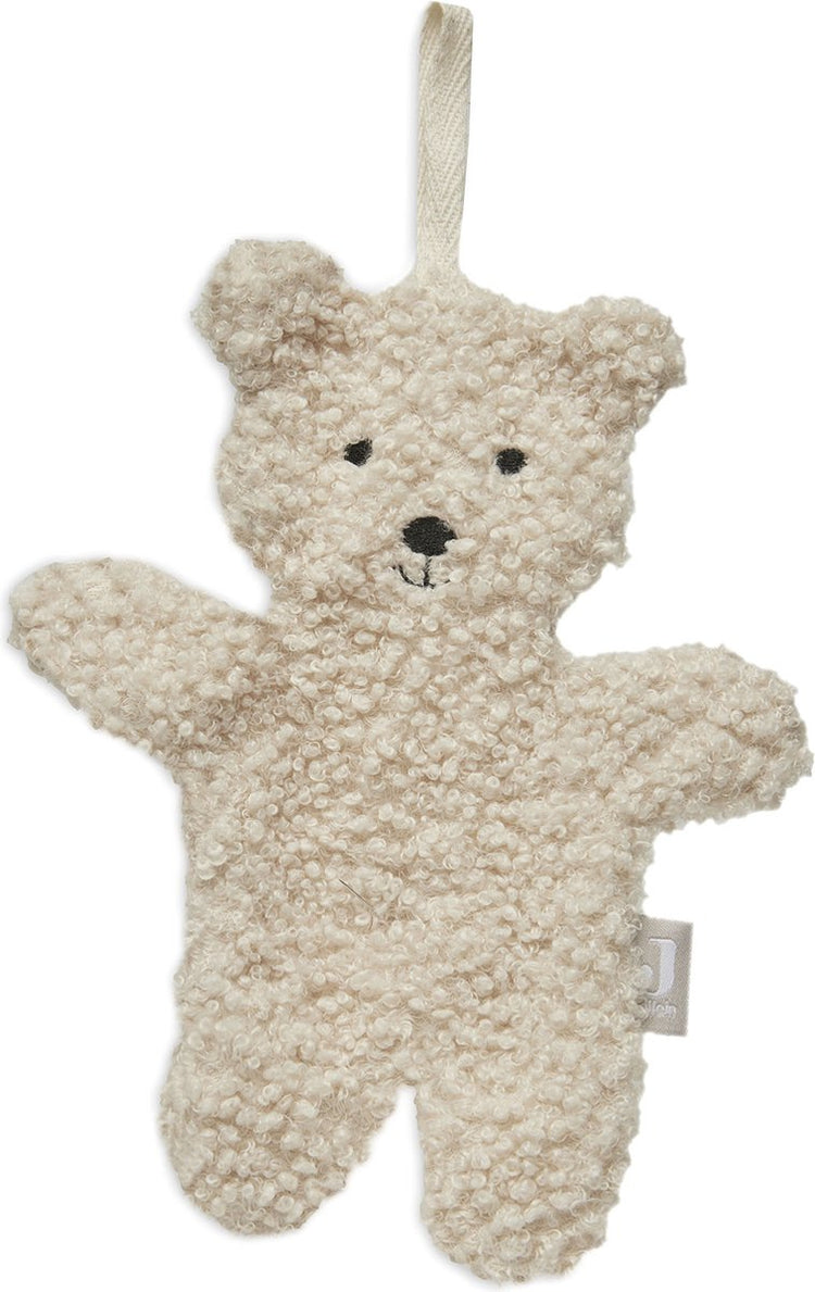 Jollein Sucette en peluche ours en peluche - Naturel - Sucette peluche bébé - 100 % polyester