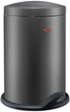 Poubelle Wesco 116 (alpha) | poubelle à pédale | 13 litres | métal - graphite mat | poubelle - fabriquée en Allemagne