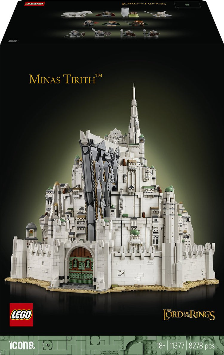Icônes Lego le seigneur des anneaux : kit de construction Minas Tirith pour adultes - 11377
