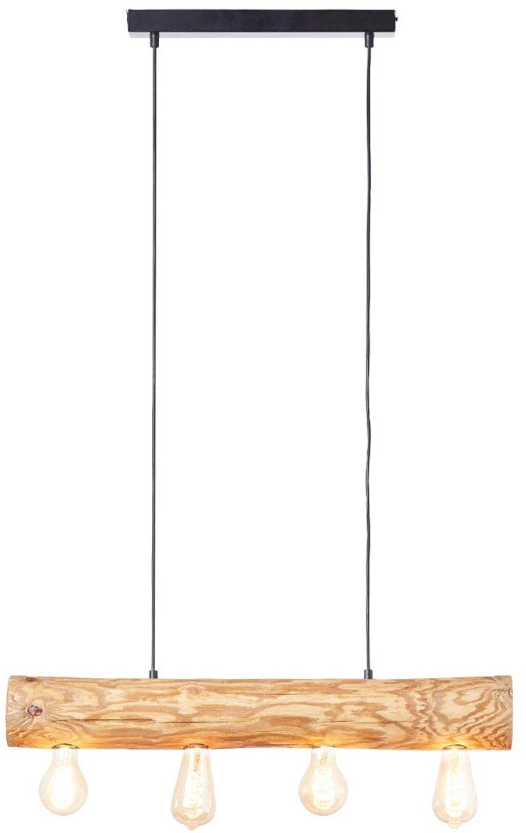 Brilliant trabo - lampe suspendue - largeur 70 cm - e27 max 4x25w - bois