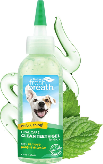 Tropiclean haleine fraîche - gel dentaire soin dentaire chien - menthe - 118 ml