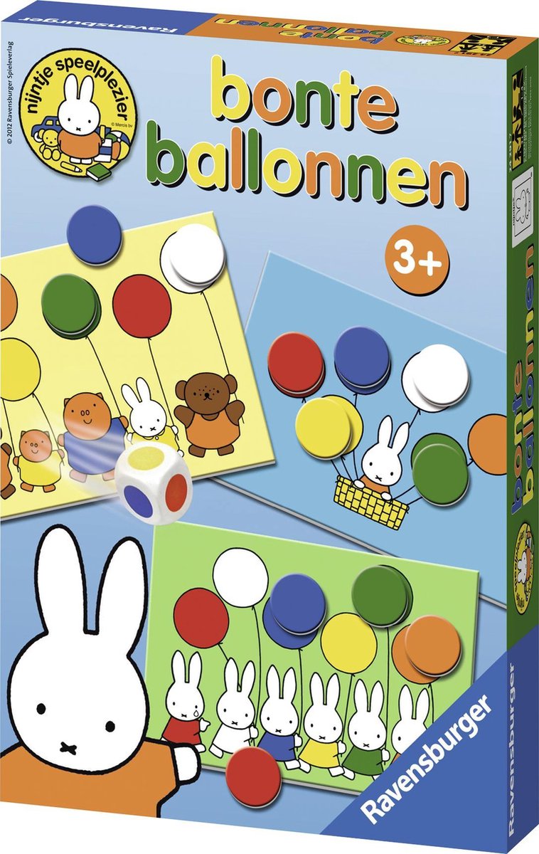 Ballons colorés Ravensburger Miffy - jeu d'apprentissage