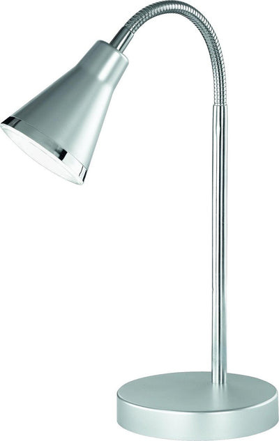 Rl vis ta lumière réalité arras - lampe de table - lampe de bureau - titane - incl. 1x smd 4w - interrupteur à cordon - flexible