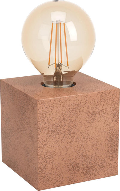 Lampe de table Eglo Prestwick 1 - e27 - 10 cm - marron rouille