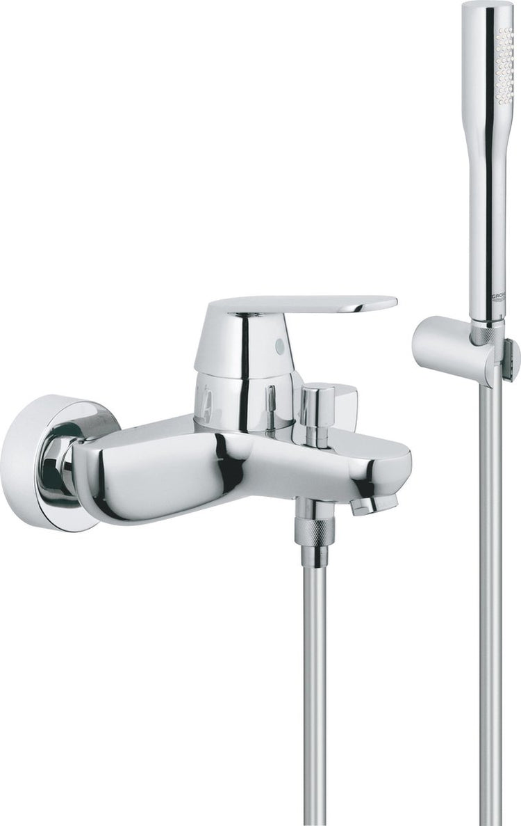 Robinet de bain cosmopolite Grohe eurosmart - avec set de bain - entraxe 15 cm
