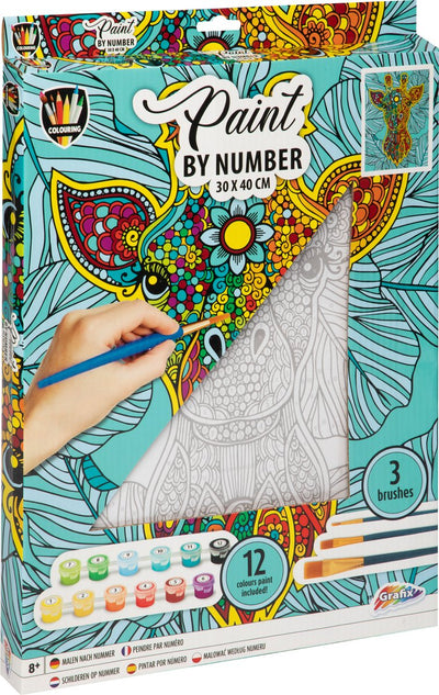 Peinture par numéro de numéro - Girafe
