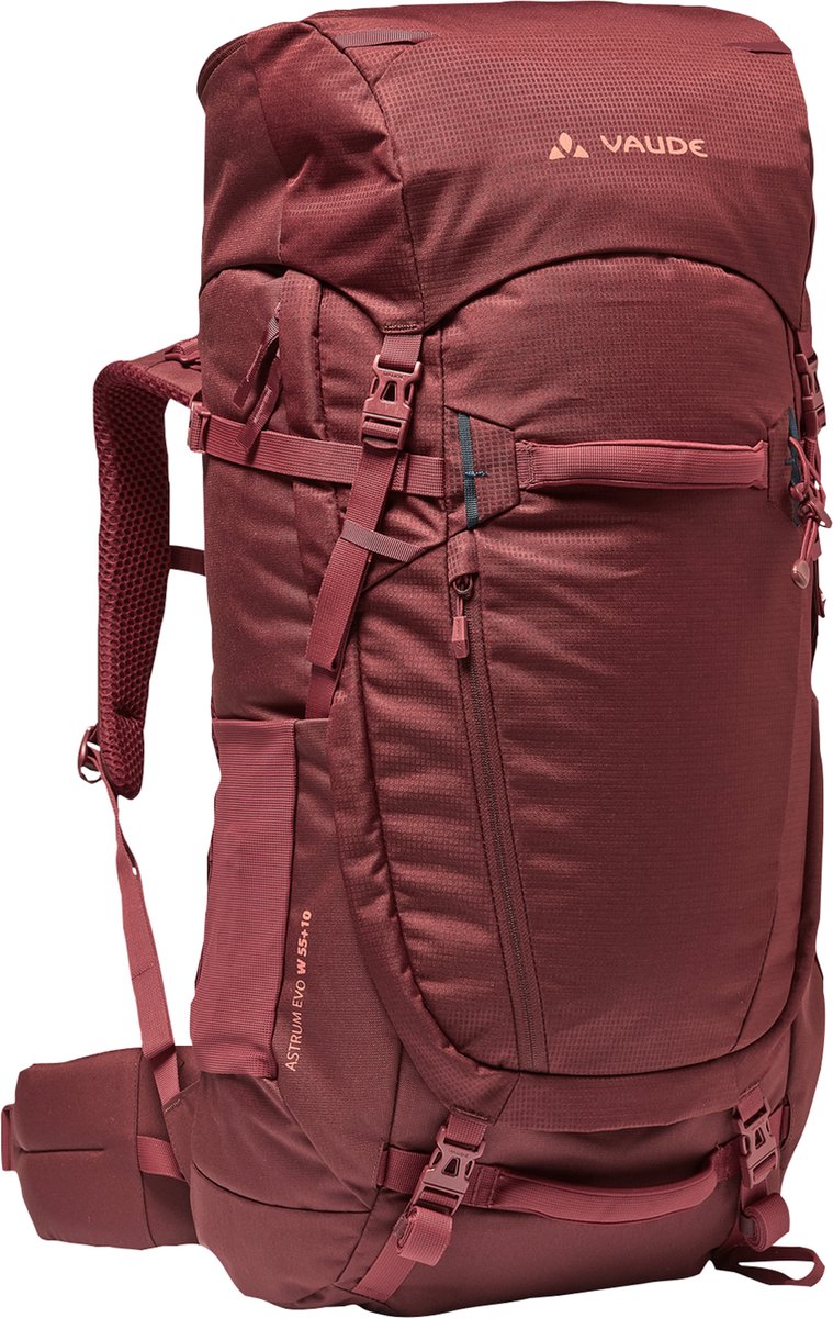 Vaude sac à dos de trekking sac à dos touristique femme astrum evo 55 + 10 cerise foncée rouge foncé