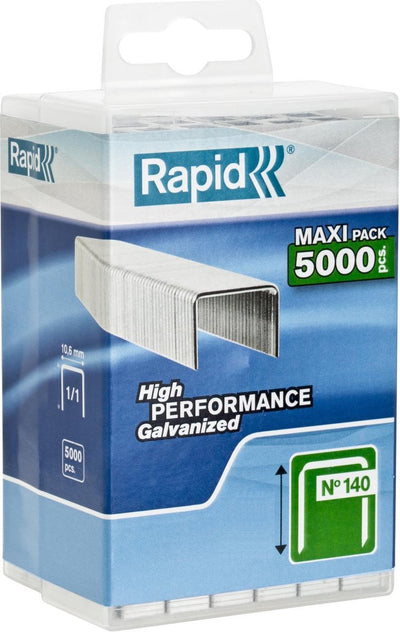 Agrafes rapides 140 6 mm galvanisées 5 000 pièces