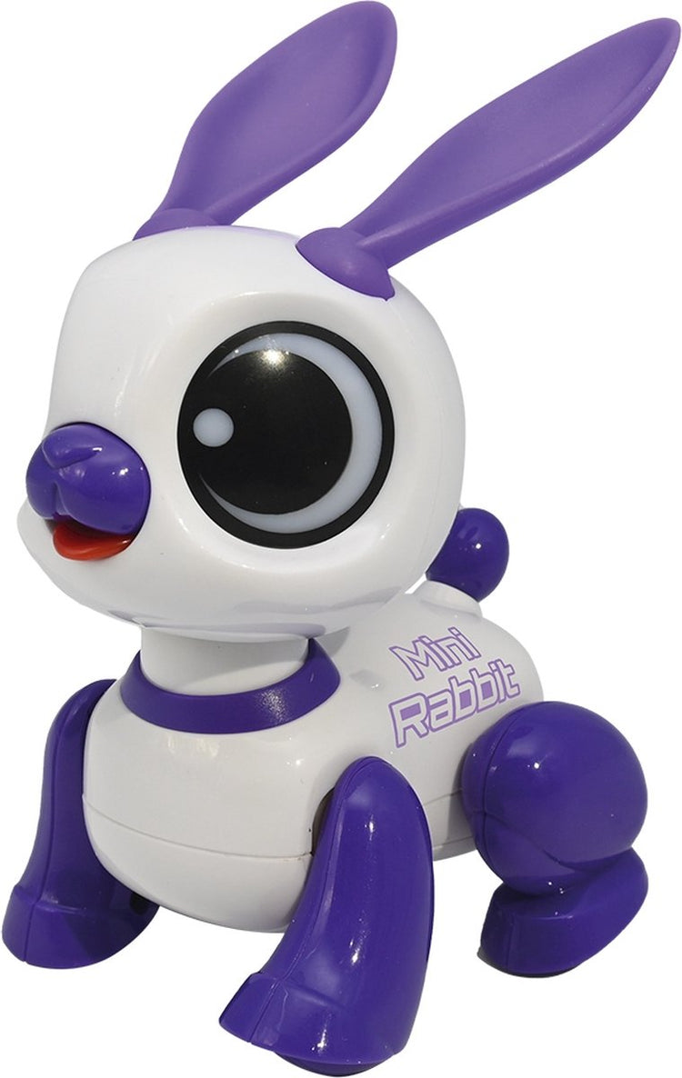 Lexibook power lapin mini - robot lapin avec effets lumineux et sonores. commande d'applaudissements de la main. répétition vocale