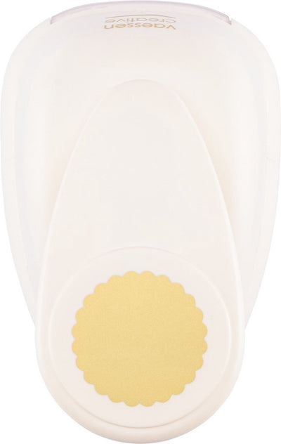Vaessen creative punch - poinçon figure - cercle festonné - ø 5 cm