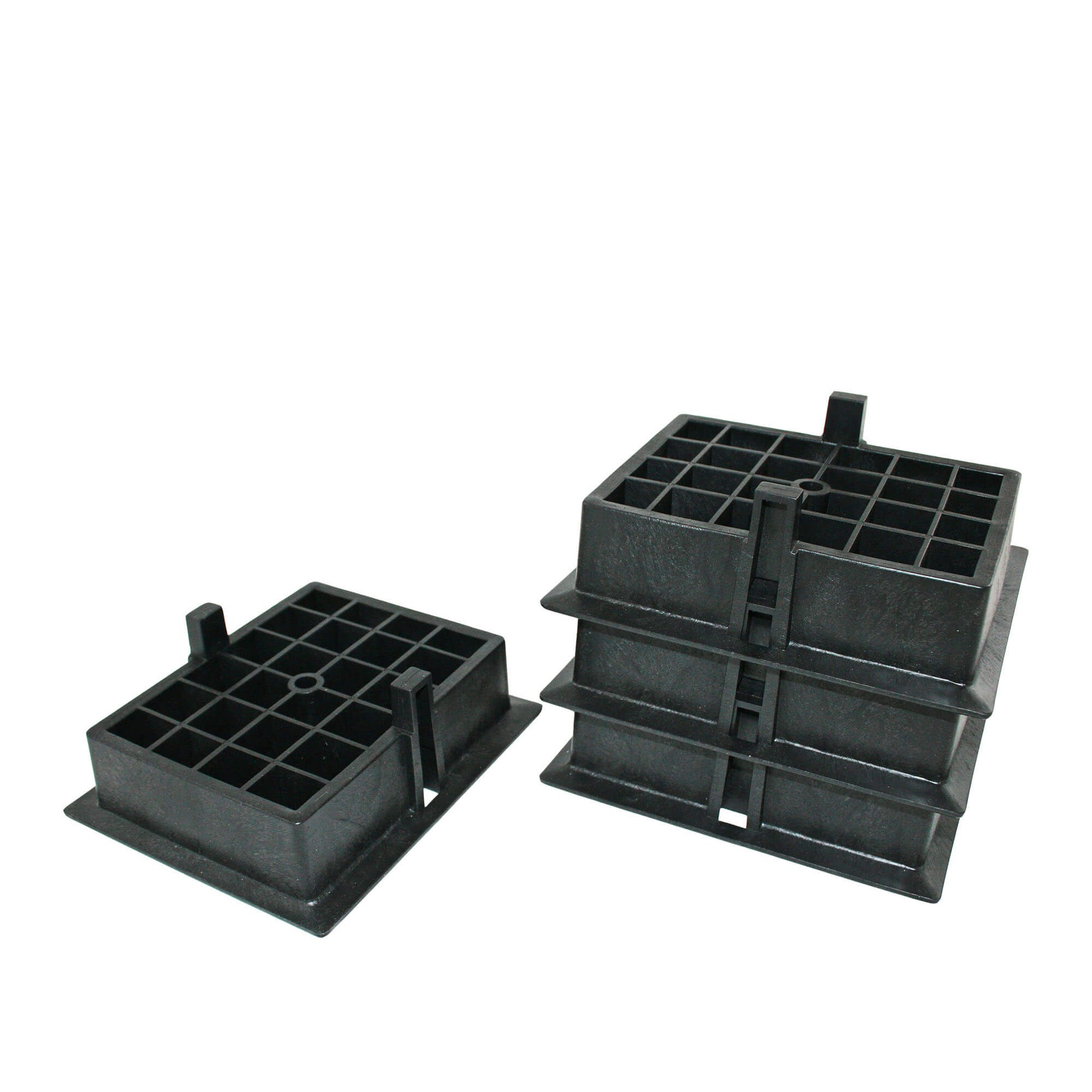 Blocs de rehaussement de carastack pour supports d'angle de caravane - lot de 4 pièces