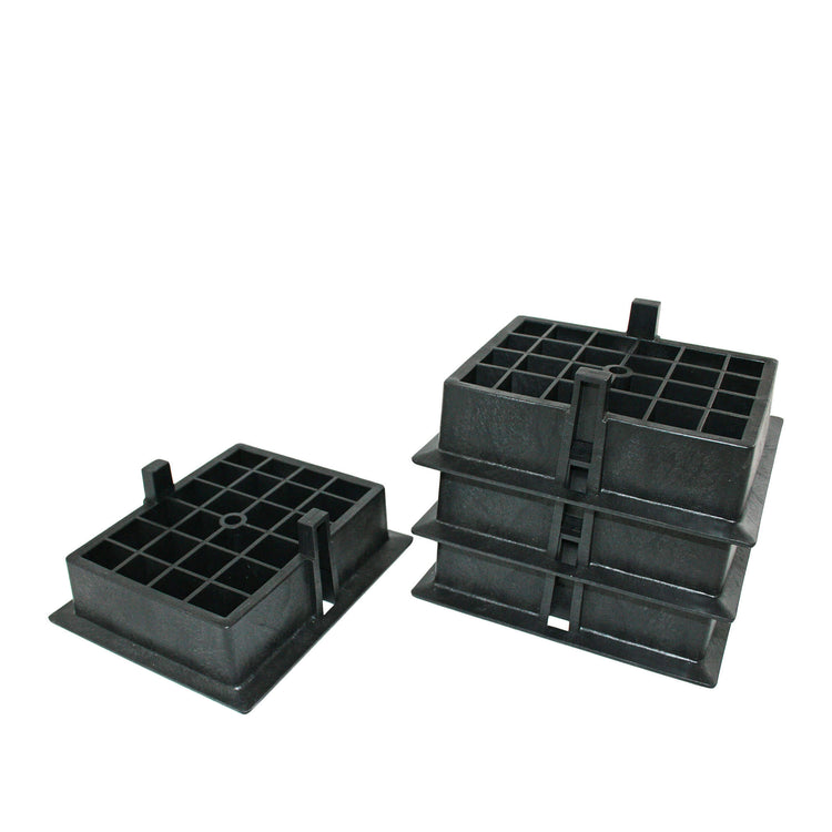 Blocs de rehaussement de carastack pour supports d'angle de caravane - lot de 4 pièces