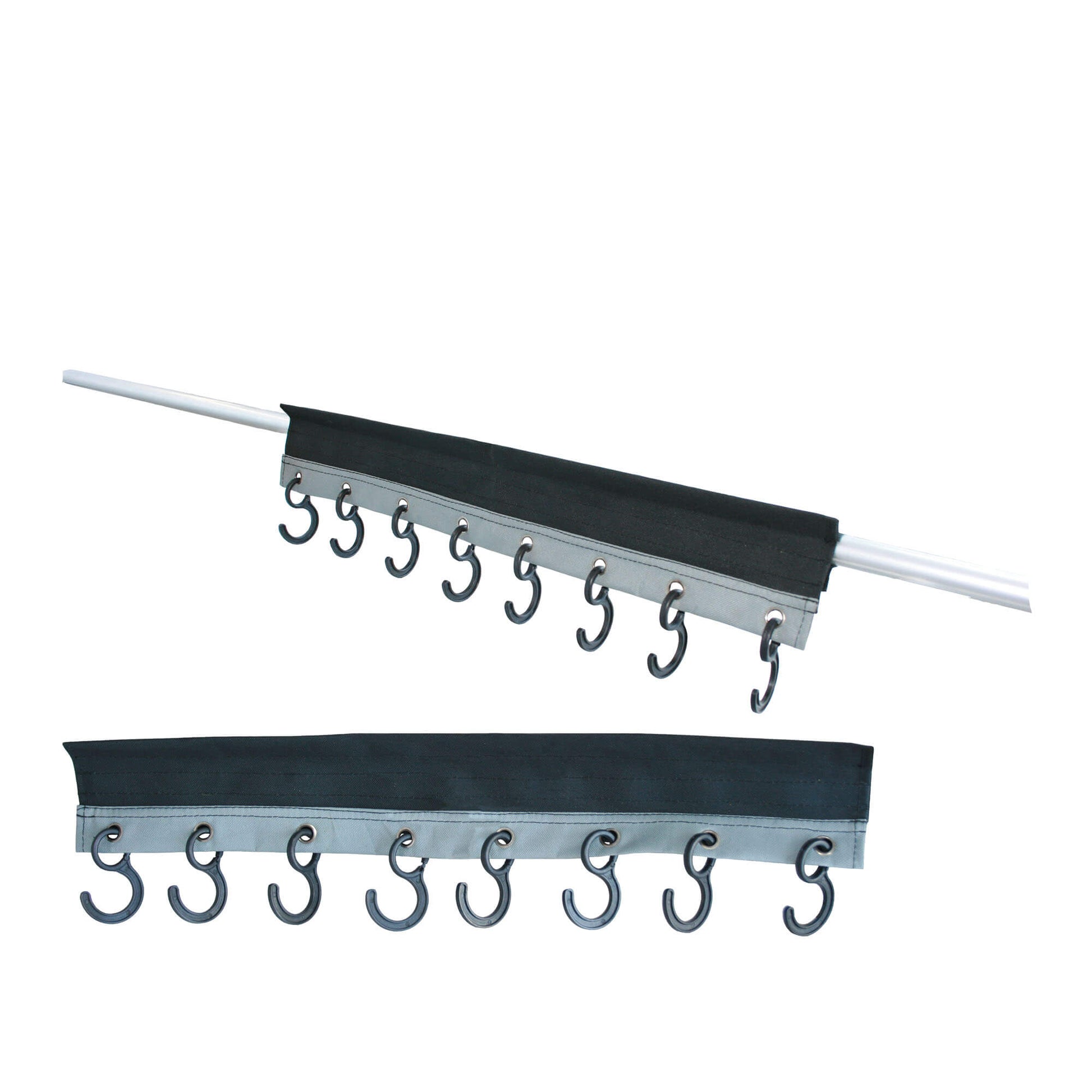Porte-manteau organisateur 8 crochets pour tente avec 8 crochets en plastique