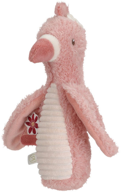 Little Dutch Safari Friends hochet à presser flamant rose - jouets pour bébé - saisir des jouets pour bébé