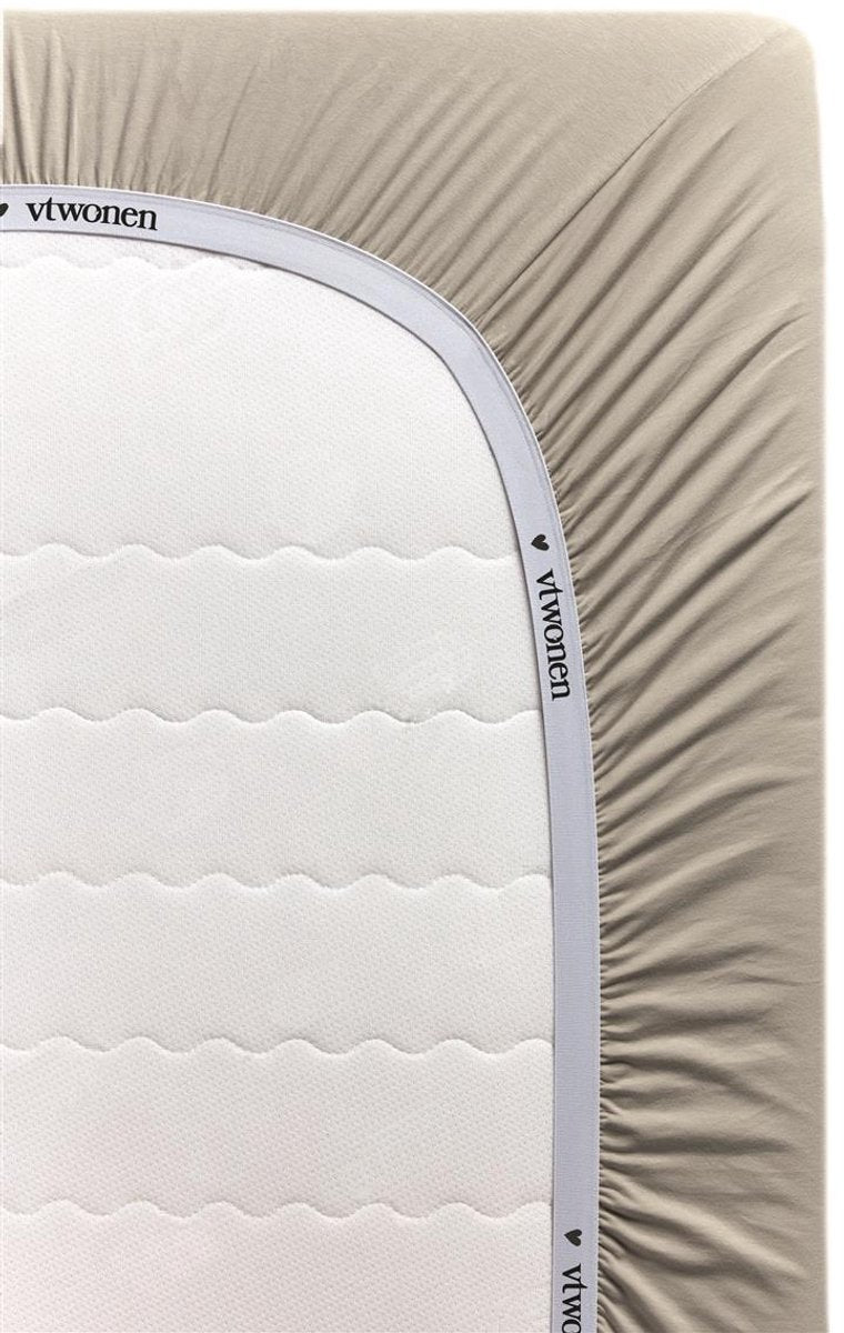 Vtwonen coton - drap housse - 180x200 cm - sable