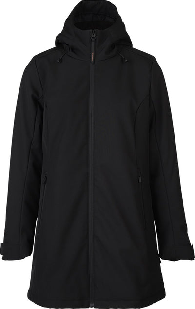 Brunotti melle veste softshell longue pour femme - noir - s