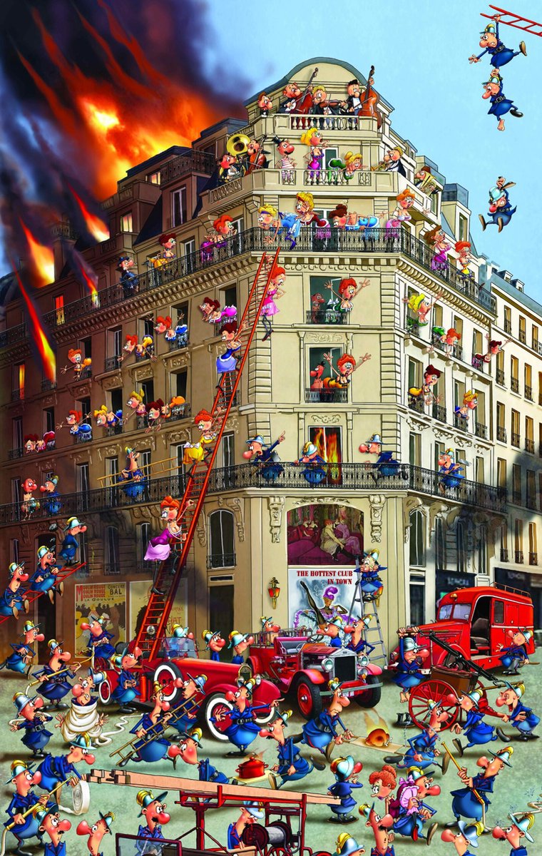 Piatnik puzzle pompiers - 1000 pièces - pour 6 à 99 ans