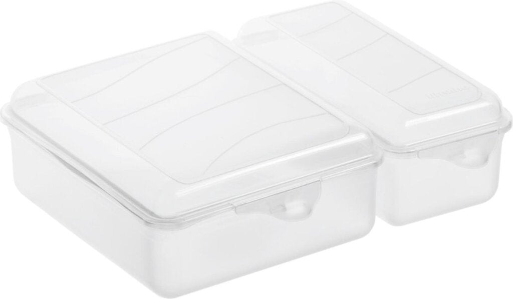 Rotho Rotho Twin Lunchbox 1.05 + 0,55L Transparent