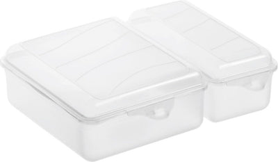 Rotho Rotho Twin Lunchbox 1.05 + 0,55L Transparent