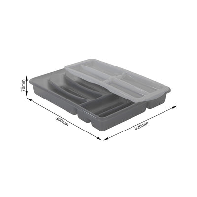 Rotho Rotho Basic Cutlery Boîte 6 PARMENTS Anthracite variable
