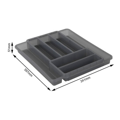 Rotho Rotho Cutlery Box 7 compartiments anthracite