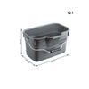 Rotho Rotho Basic Emmer rectangulaire 12l anthracite