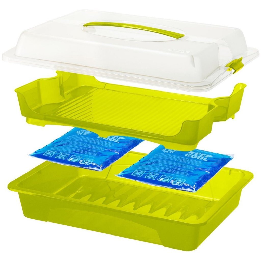 Rotho Fresh Partybutler sert 43,5x11x29,5 cm blanc transparent