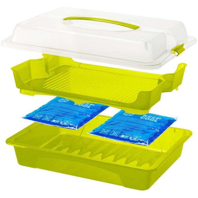Rotho Fresh Partybutler sert 43,5x11x29,5 cm blanc transparent