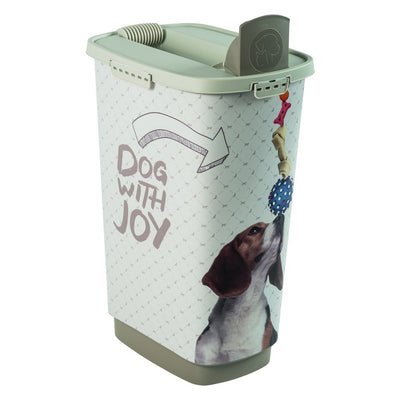Rotho Rotho Cody Dog Pet Food Food Continer 50L Cappuccino Sand