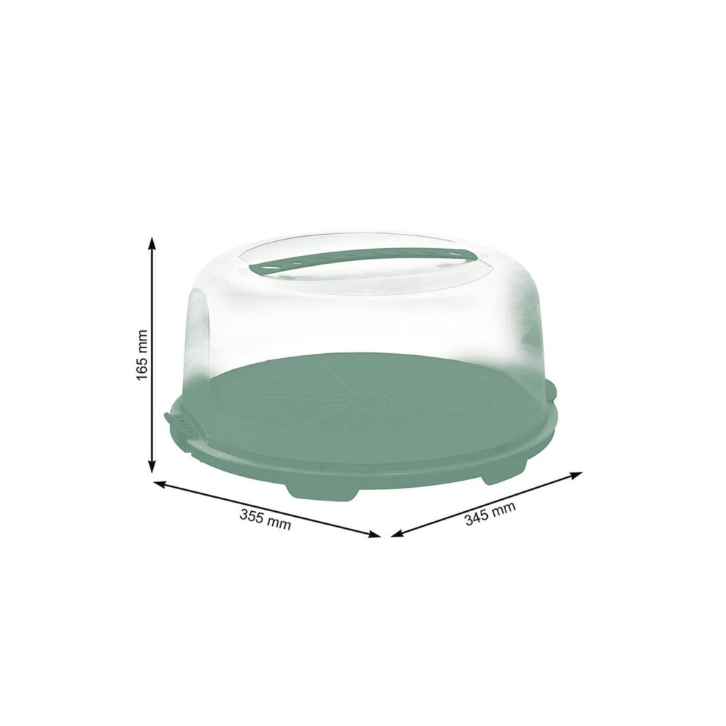 Rotho Rotho Fresh Cake Box Hoog Mistletoe Green
