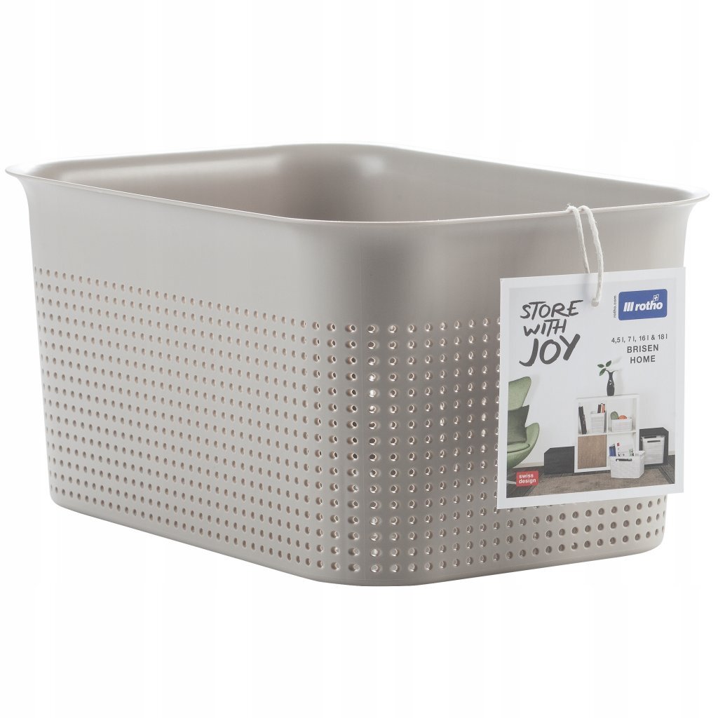 Panier de rangement Rotho brisen 26,2x18x13 cm 4,5l cappuccino