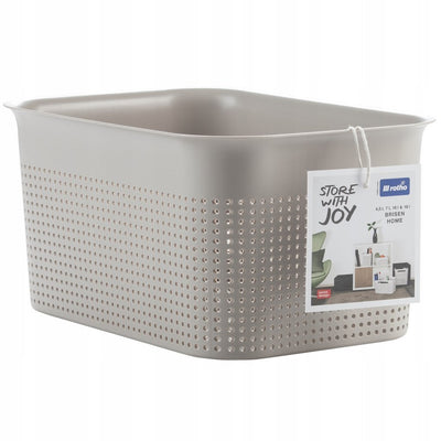 Panier de rangement Rotho brisen 26,2x18x13 cm 4,5l cappuccino