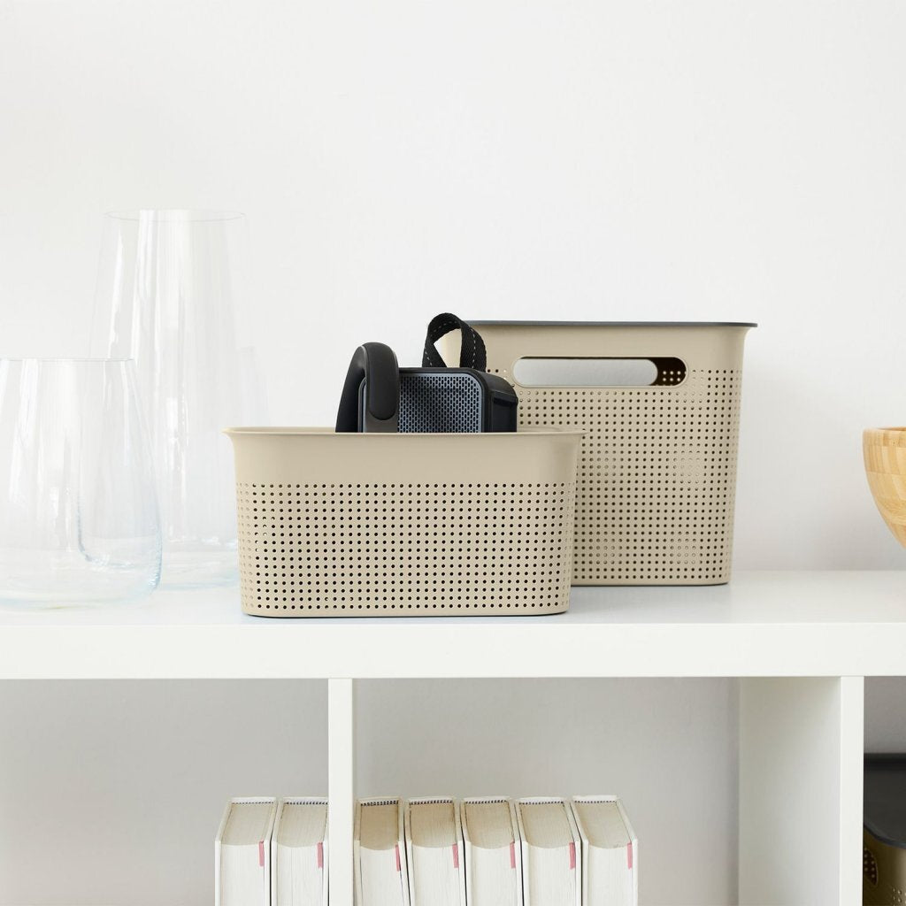 Panier de rangement Rotho brisen 26,2x18x13 cm 4,5l cappuccino